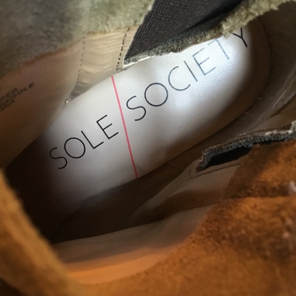 Sole Society Suede Leather Booties size 8 - Picture 10 of 10